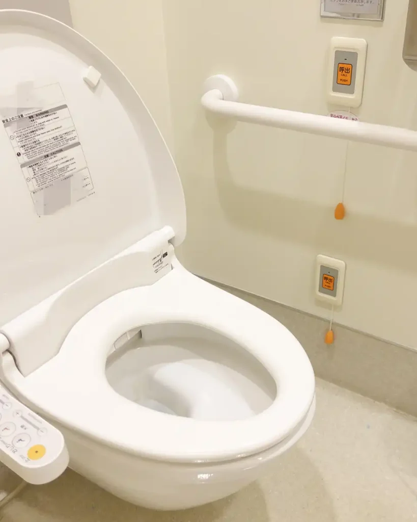 トイレ手すりと呼び出しスイッチ
